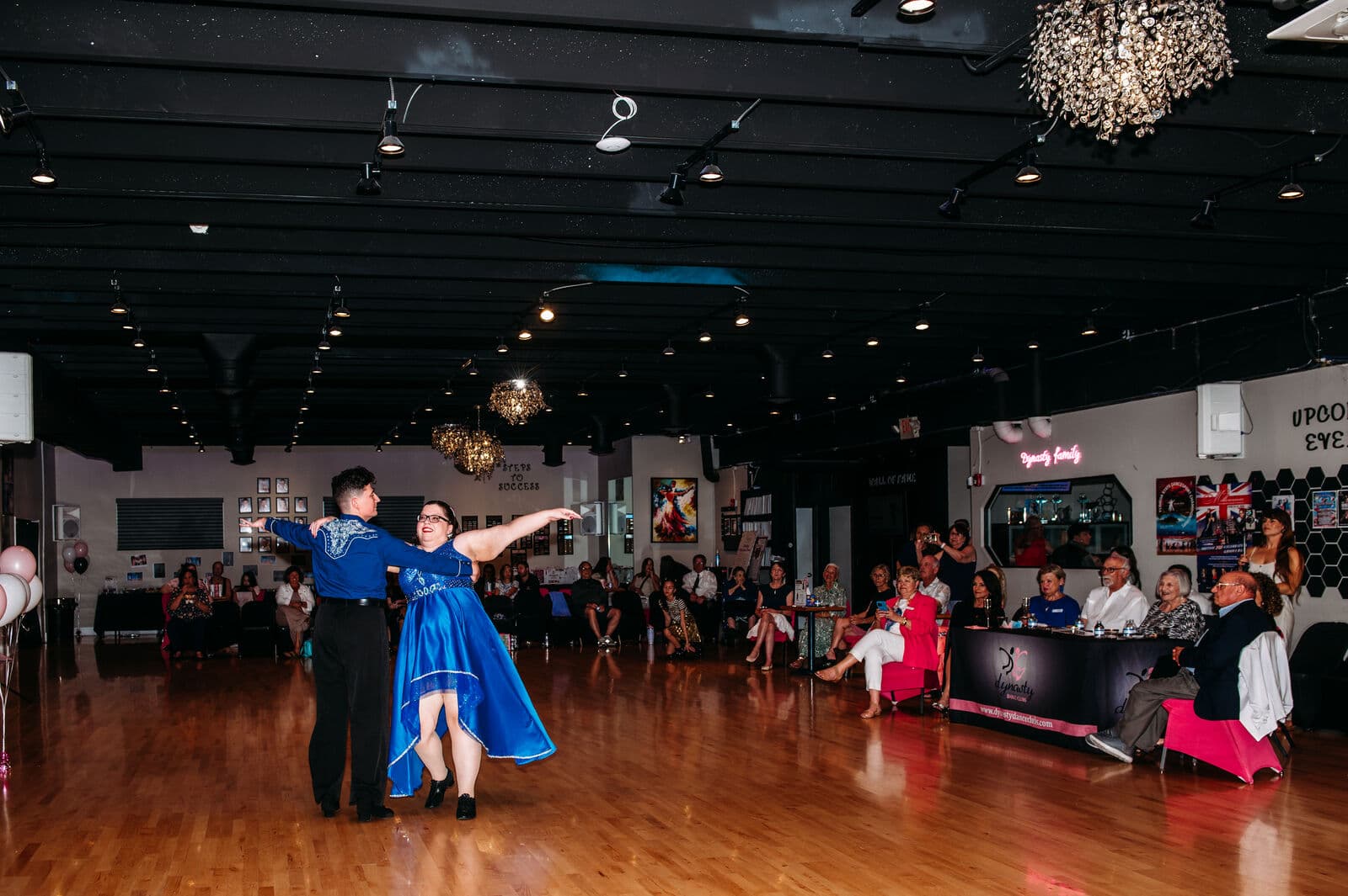 A couple dancing at the Dynasty Stars 10 Year Anniversary